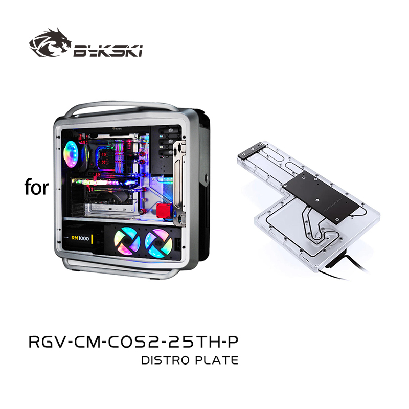 Distro Plate Ddc Pump Combo - BYKSKI RGV-CM-COS2-25TH-P Acrylic Tank use for