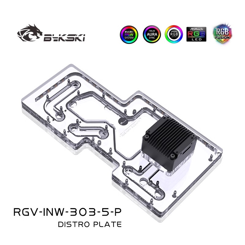 BYKSKI Acrylic Board Water Cha - Distro Plate Ddc Pump Combo 评论和价格
