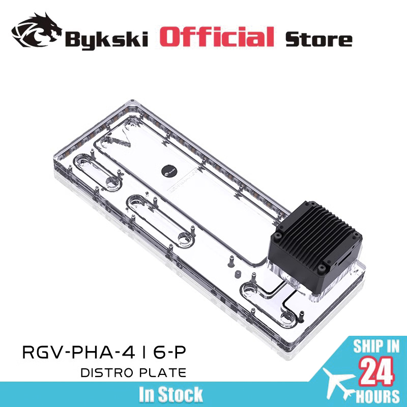 BYKSKI RGV-PHA-416-P Acrylic T - Distro Plate Ddc Pump Combo 评论和价格