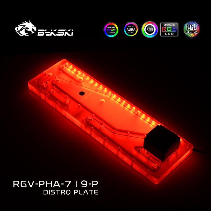 BYKSKI RGV-PHA-719-P Acrylic T - Distro Plate Ddc Pump Combo 评论和价格