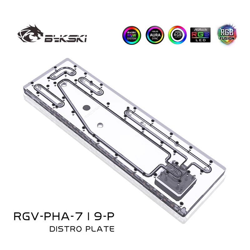BYKSKI RGV-PHA-719-P Acrylic T - Distro Plate Ddc Pump Combo 评论和价格