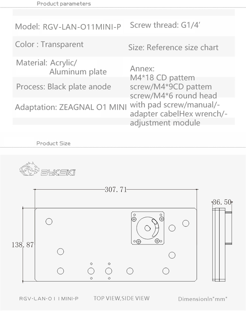 BYKSKI Water Cooling System Wa - Distro Plate Ddc Pump Combo 评论和价格