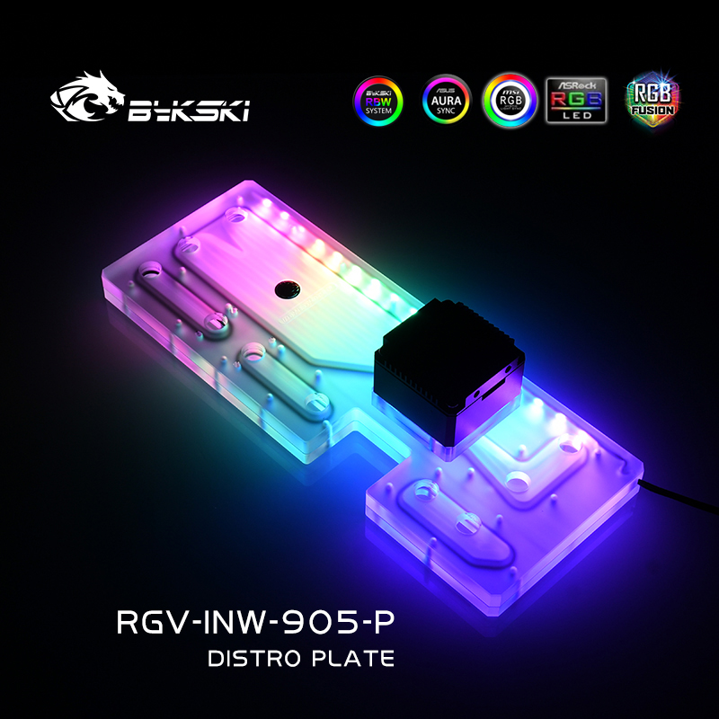 Bykski RGV-INW-905-P Acrylic D - Distro Plate Ddc Pump Combo 评论和价格