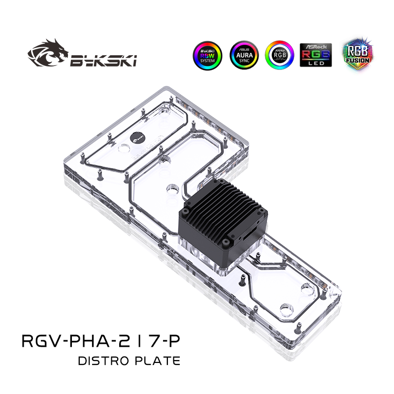 Bykski RGV-PHA-217-P Acrylic D - Distro Plate Ddc Pump Combo 评论和价格
