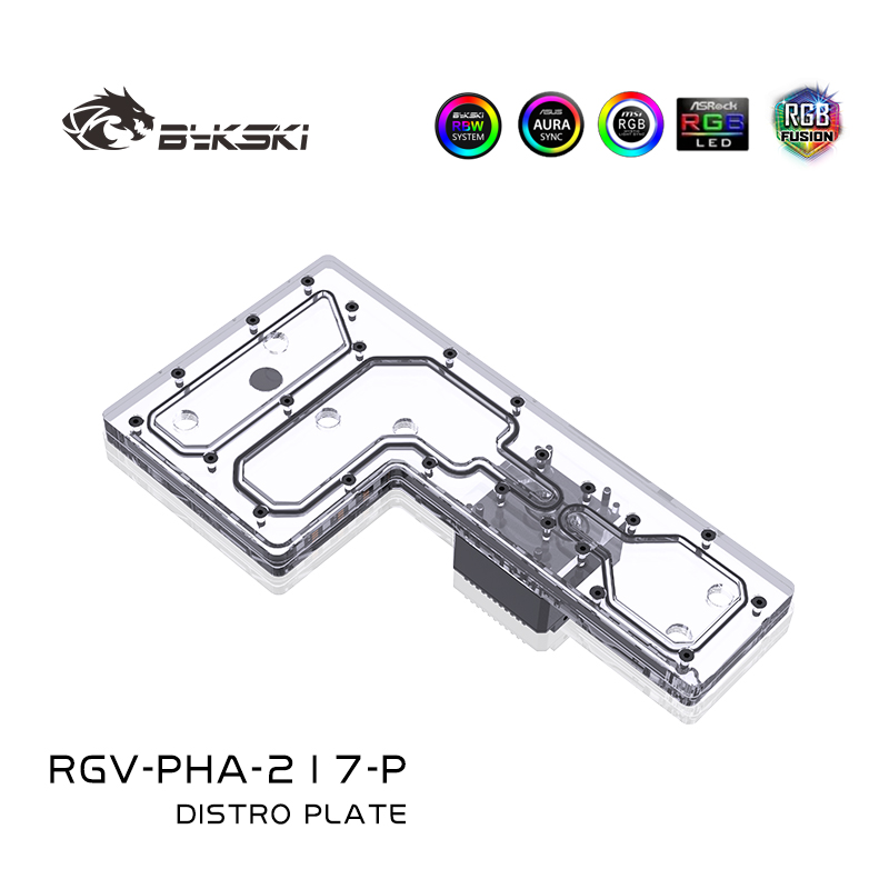 Bykski RGV-PHA-217-P Acrylic D - Distro Plate Ddc Pump Combo 评论和价格