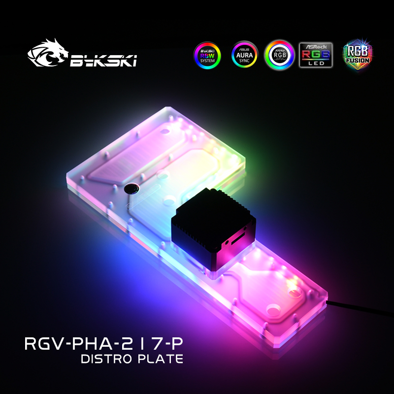 Bykski RGV-PHA-217-P Acrylic D - Distro Plate Ddc Pump Combo 评论和价格