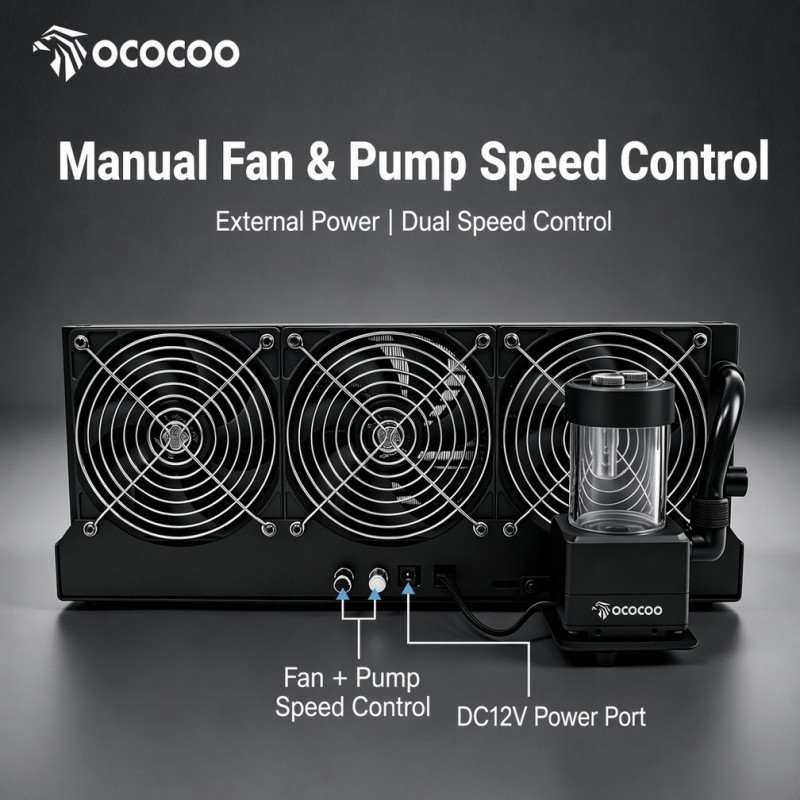 OCOCOO 360mm External Radiator - External Radiator Water Cooling Kit 评论和价格